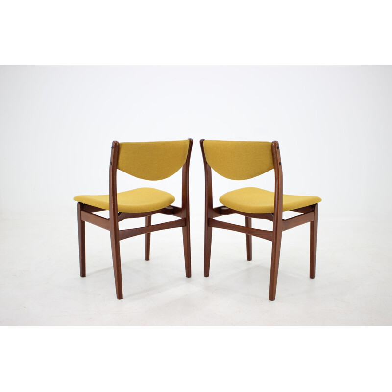 Set of 6 vintage teak dining chairs, Denmark, 1960s