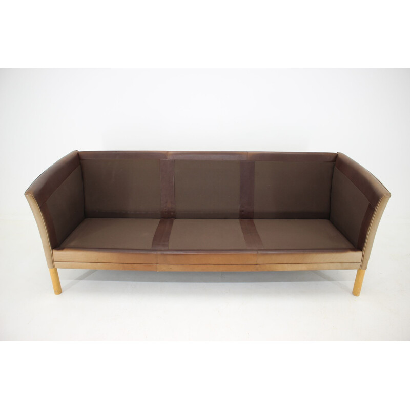 Vintage leather sofa by Georg Thams from Vejen Polstermøbelfabrik, 1960s 