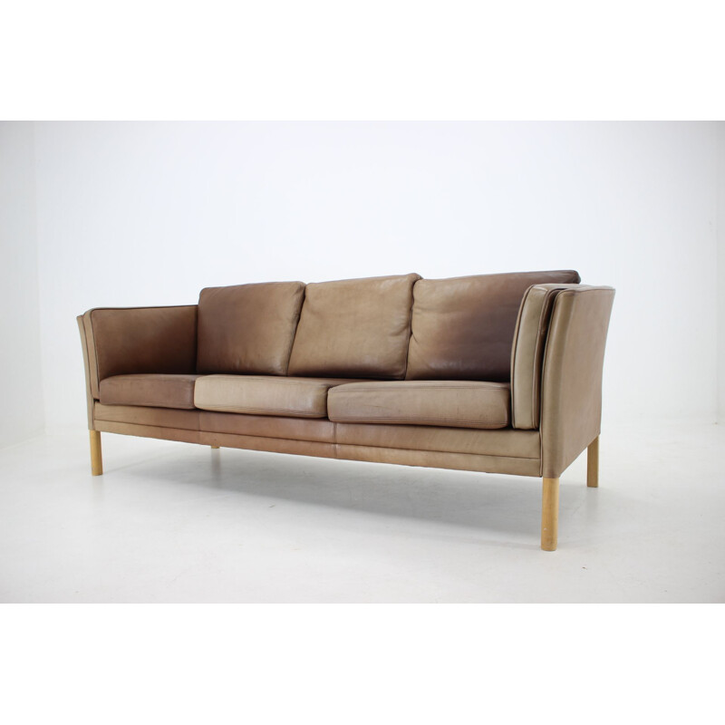 Vintage leather sofa by Georg Thams from Vejen Polstermøbelfabrik, 1960s 