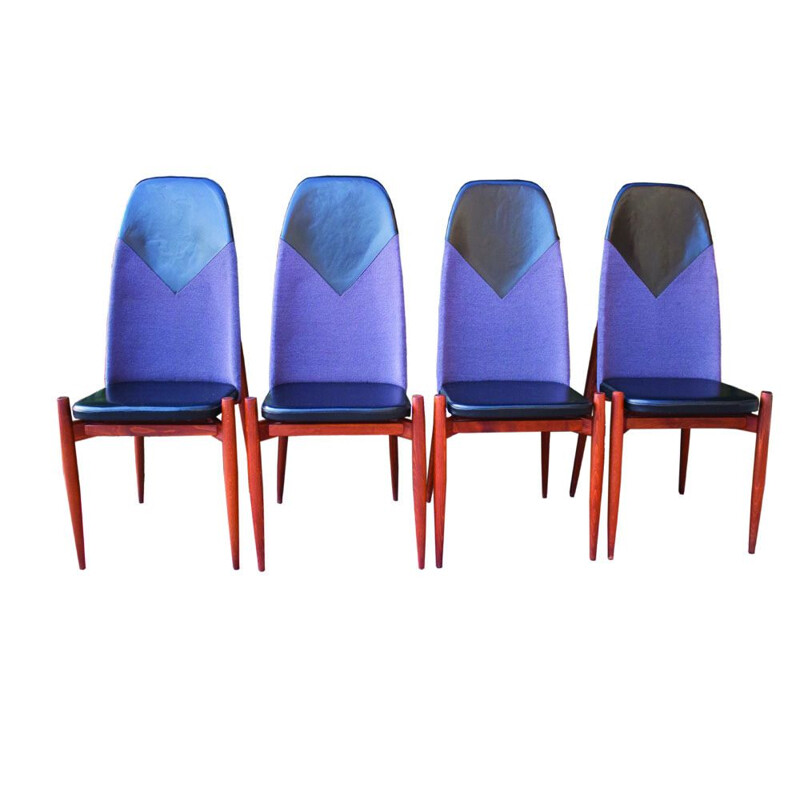 Conjunto de 4 cadeiras de vindima de Miroslav Navratil, 1960