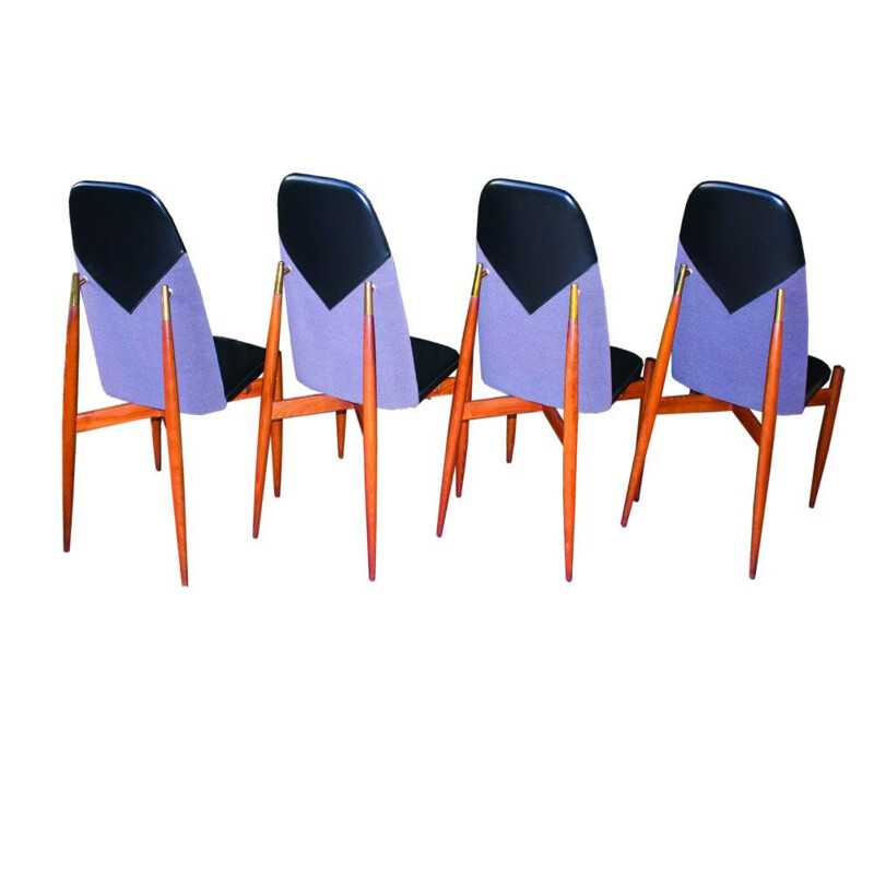 Set of 4 vintage chairs by Miroslav Navratil, 1960