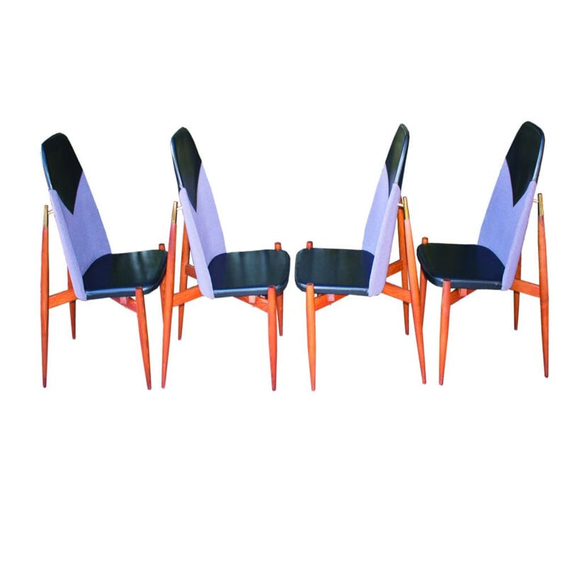 Set van 4 vintage stoelen van Miroslav Navratil, 1960