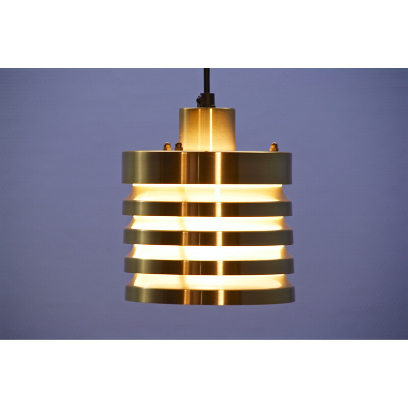 Vintage pendant lamp in brass, 1970s