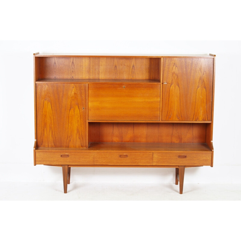 Armoire en teck vintage de Lefèvre Omer Meubelfabriek, 1960