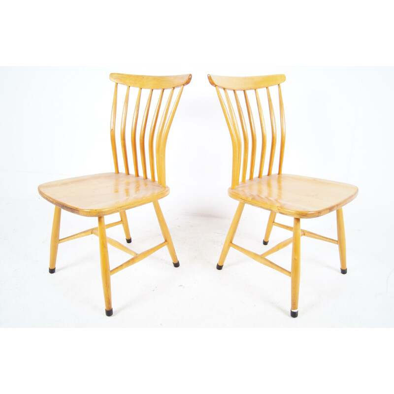 Ensemble de 2 chaises à repas vintage SZ03 par Bengt Akerblom & Gunnar Eklof pour Akerblom, 1950
