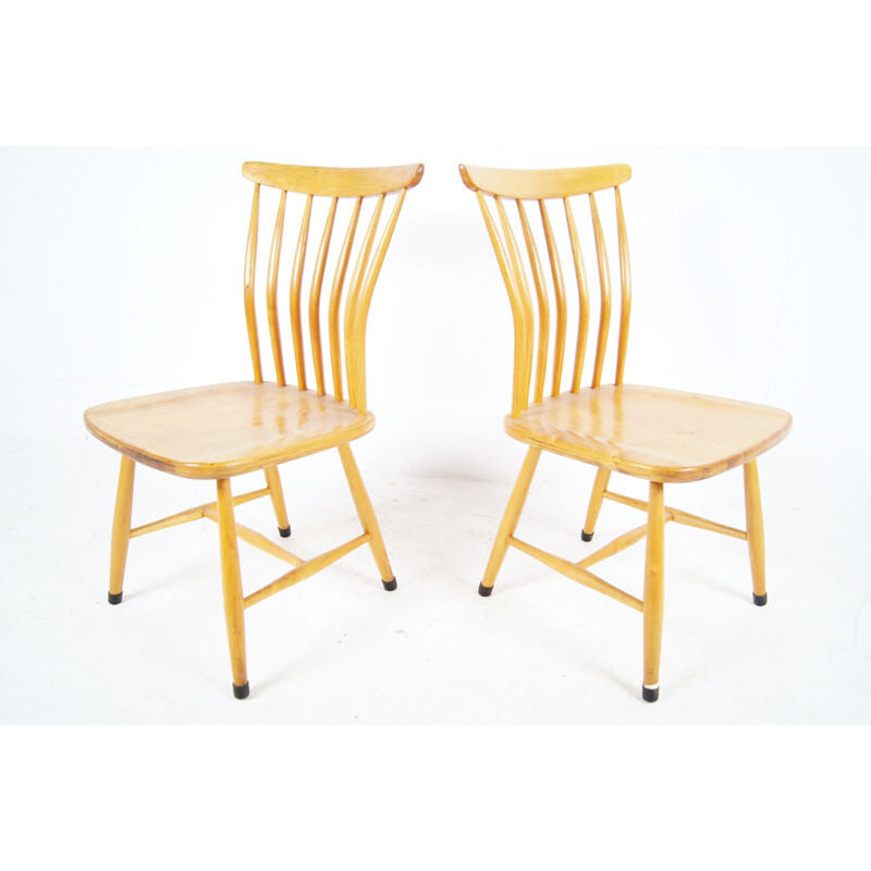 Set of 2 vintage SZ03 dining Chairs by Bengt Akerblom & Gunnar Eklof for Akerblom, 1950s