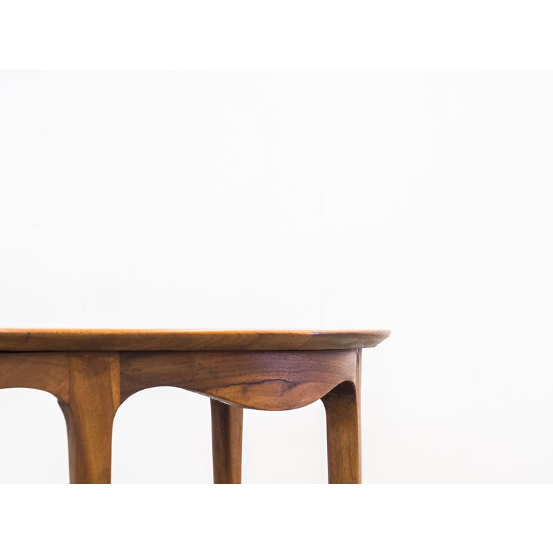 Vintage walnut coffee table A.J. Iversen by Ole Wanscher