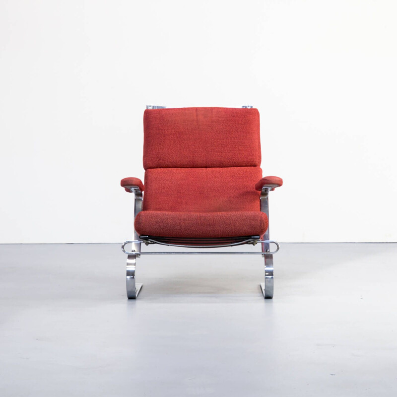 Fauteuil vintage en métal chromé 1970