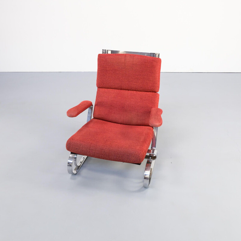 Fauteuil vintage en métal chromé 1970