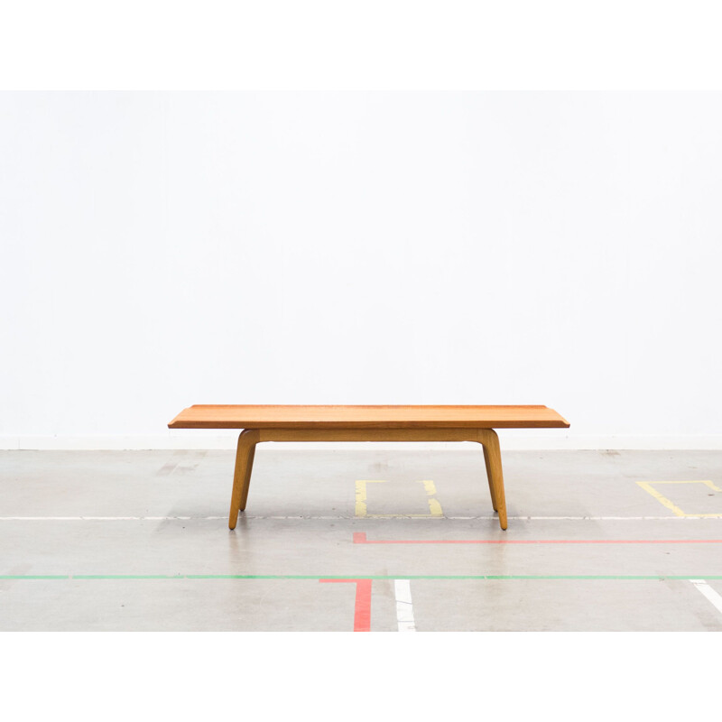 Vintage bovenkamp teak and oak coffee table by Aksel Bender Madsen 1960