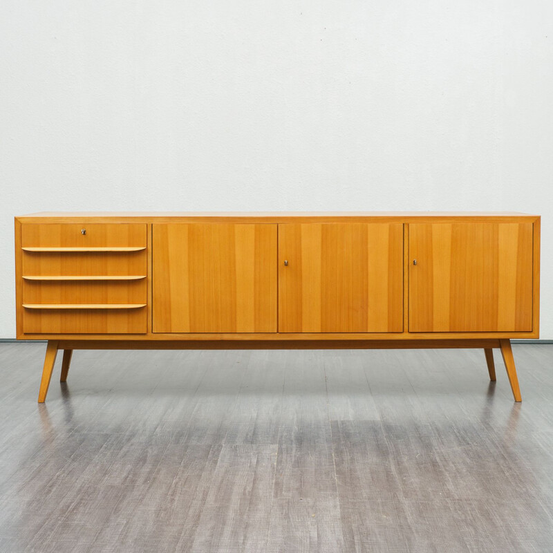 Large vintage sideboard in ashwood, 1950s