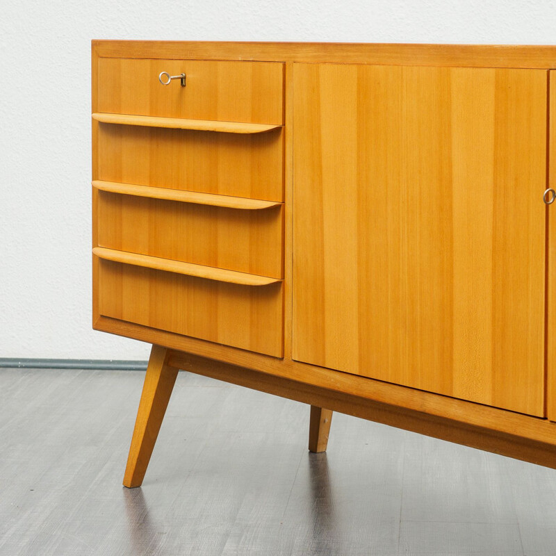 Large vintage sideboard in ashwood, 1950s