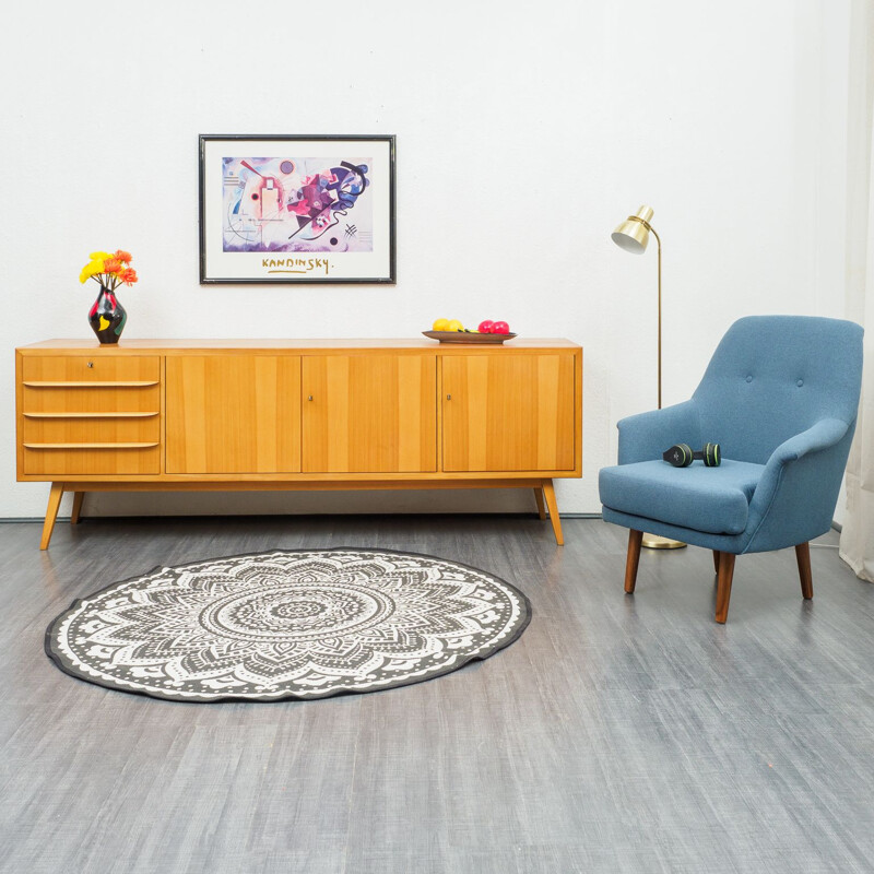 Large vintage sideboard in ashwood, 1950s