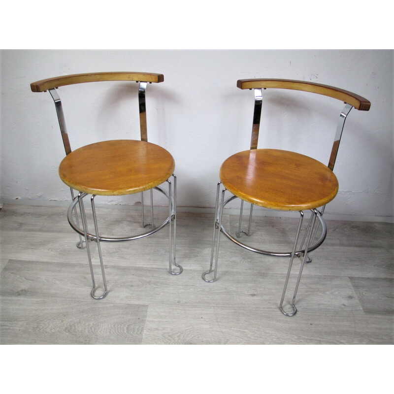 Pair of vintage chairs, Italy, 1970s