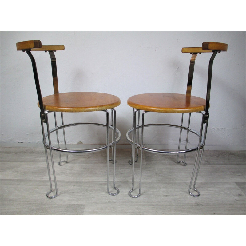 Pair of vintage chairs, Italy, 1970s