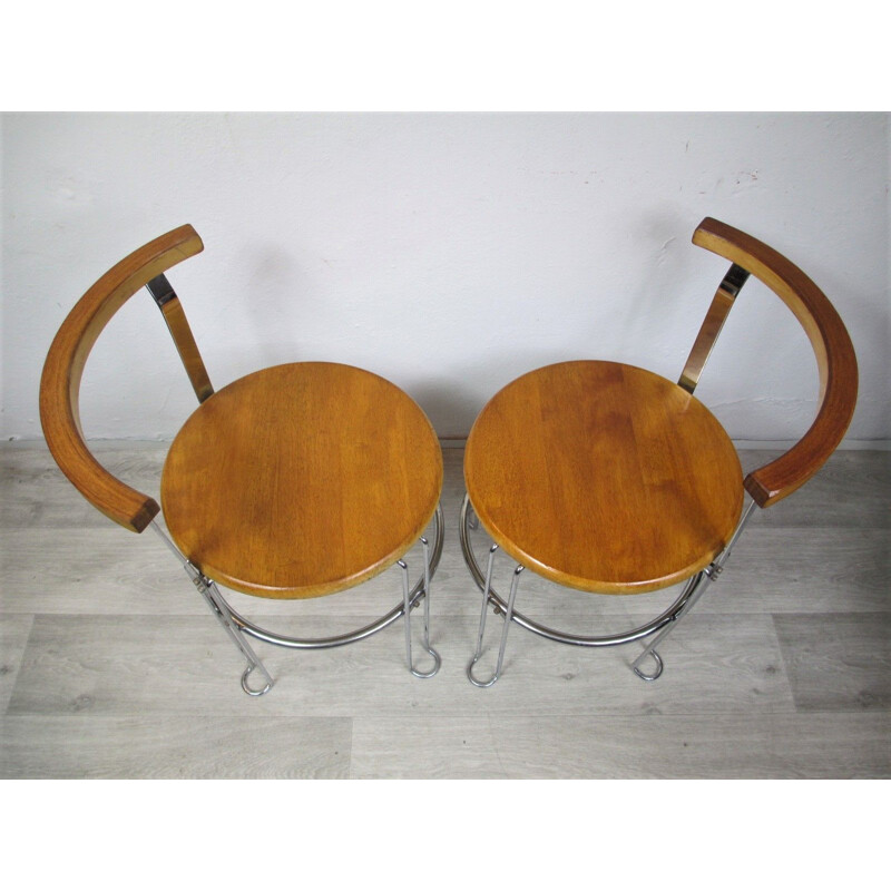 Pair of vintage chairs, Italy, 1970s