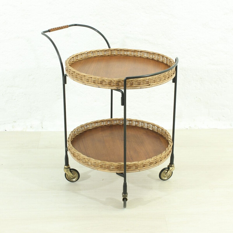 Teak danish vintage trolley, 1960s