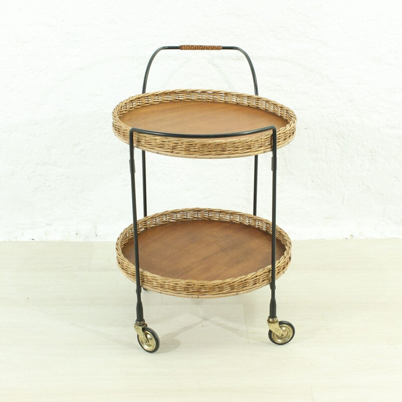 Teak danish vintage trolley, 1960s