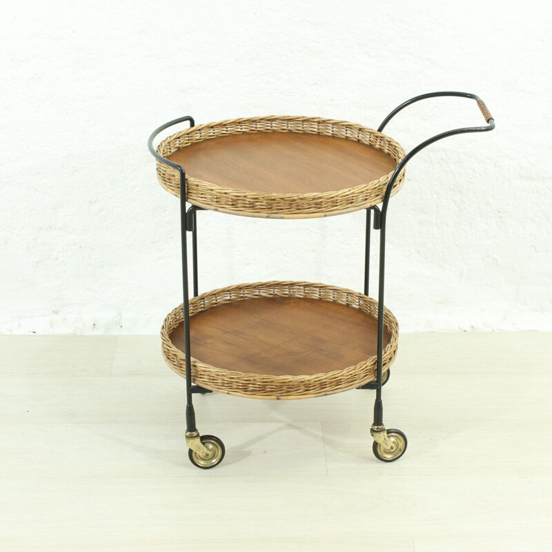 Teak danish vintage trolley, 1960s