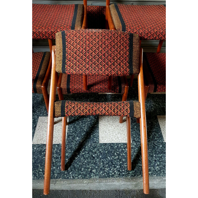 Set of 6 vintage chairs by H. W. Klein for Bramin-furniture, 1960s