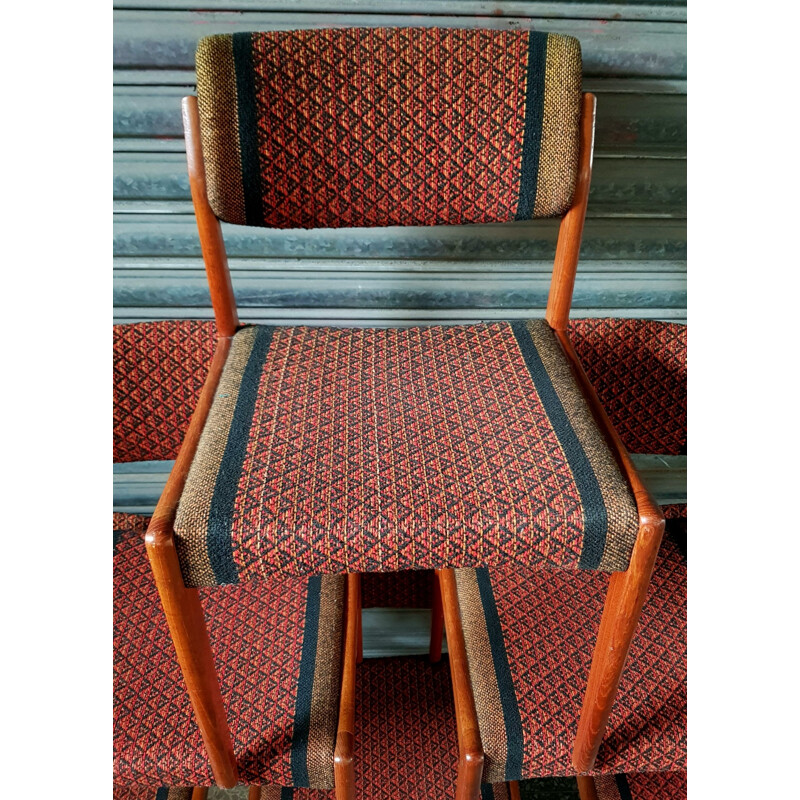 Set of 6 vintage chairs by H. W. Klein for Bramin-furniture, 1960s