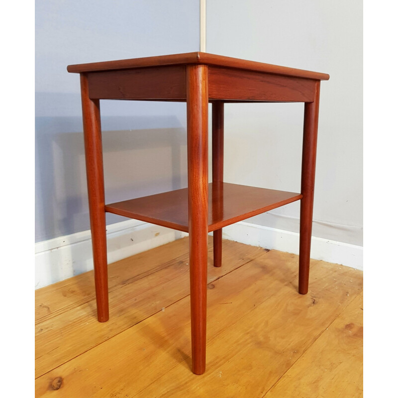 Scandinavian vintage bedside table by Borge Morgensen for Soborg Mobler, 1960s