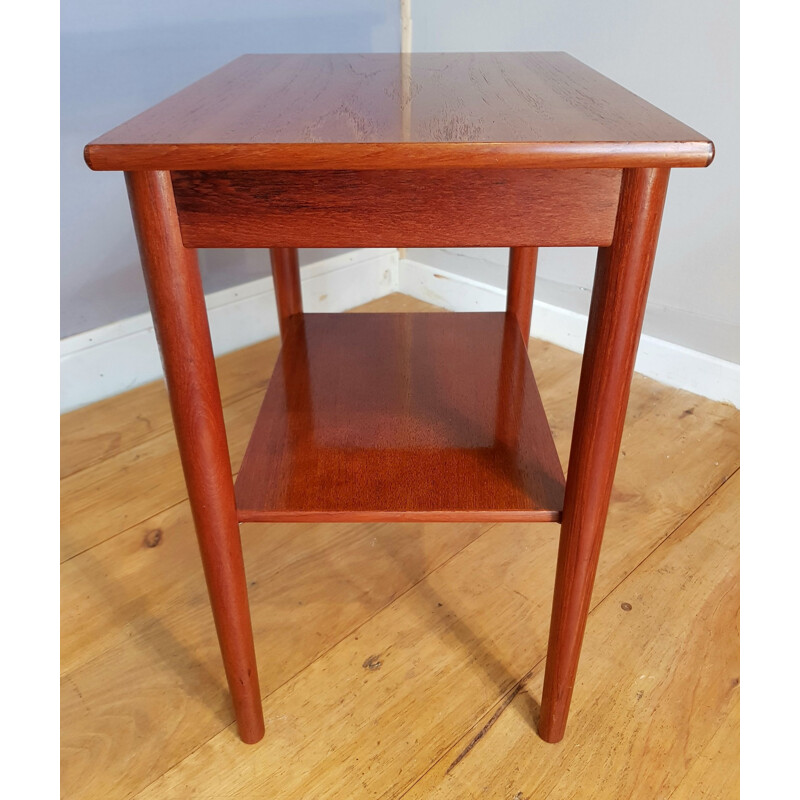 Scandinavian vintage bedside table by Borge Morgensen for Soborg Mobler, 1960s