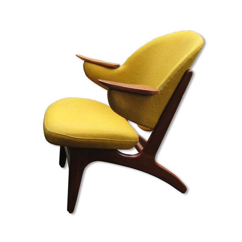 Matthes Furniture teak and fabric armchair, Carl Edward MATTHES - 1950s 