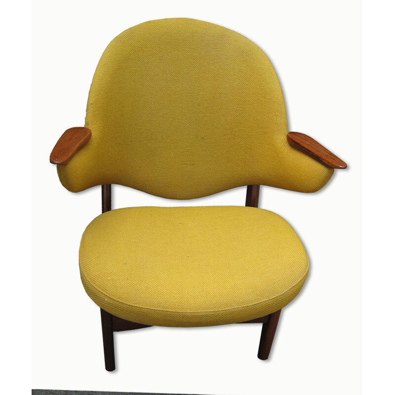 Matthes Furniture teak and fabric armchair, Carl Edward MATTHES - 1950s 