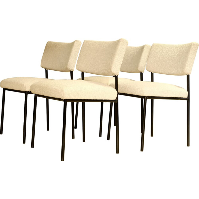 Set of 4 vintage chairs by J.A. Motte for Steiner, 1960