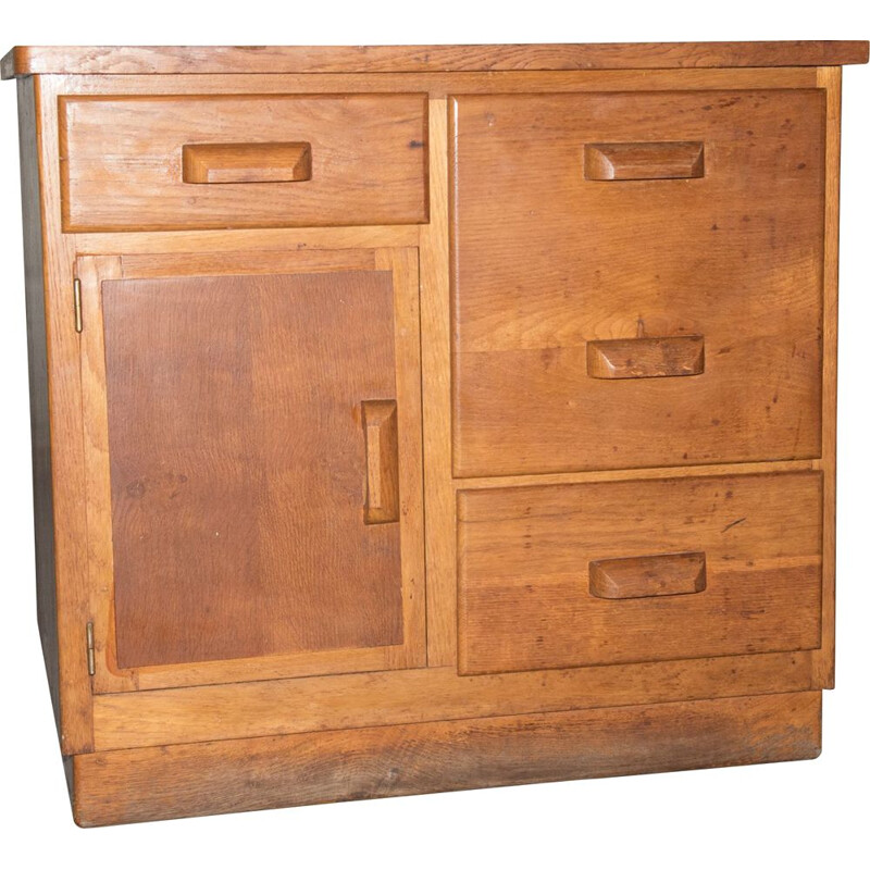 Vintage oak chest of drawers, 1940s