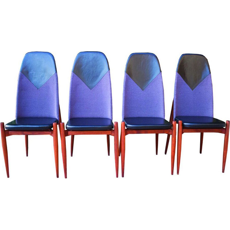 Set di 4 sedie vintage di Miroslav Navratil, 1960