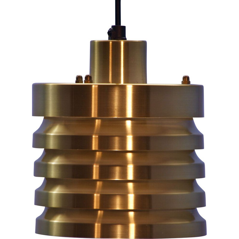 Vintage pendant lamp in brass, 1970s