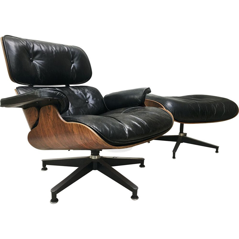 Vintage lounge chair 670-671 Ray & Charles Eames 1970