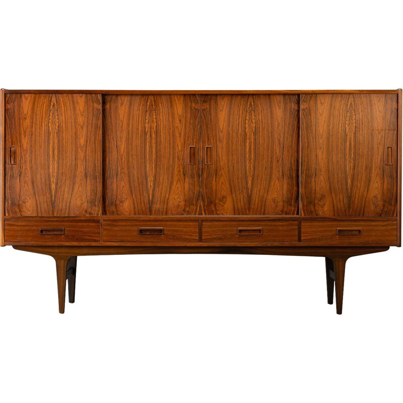 Buffet haut vintage en palissandre danois par Børge Seindal pour P. Westergaard Møbelfabrik, 1960