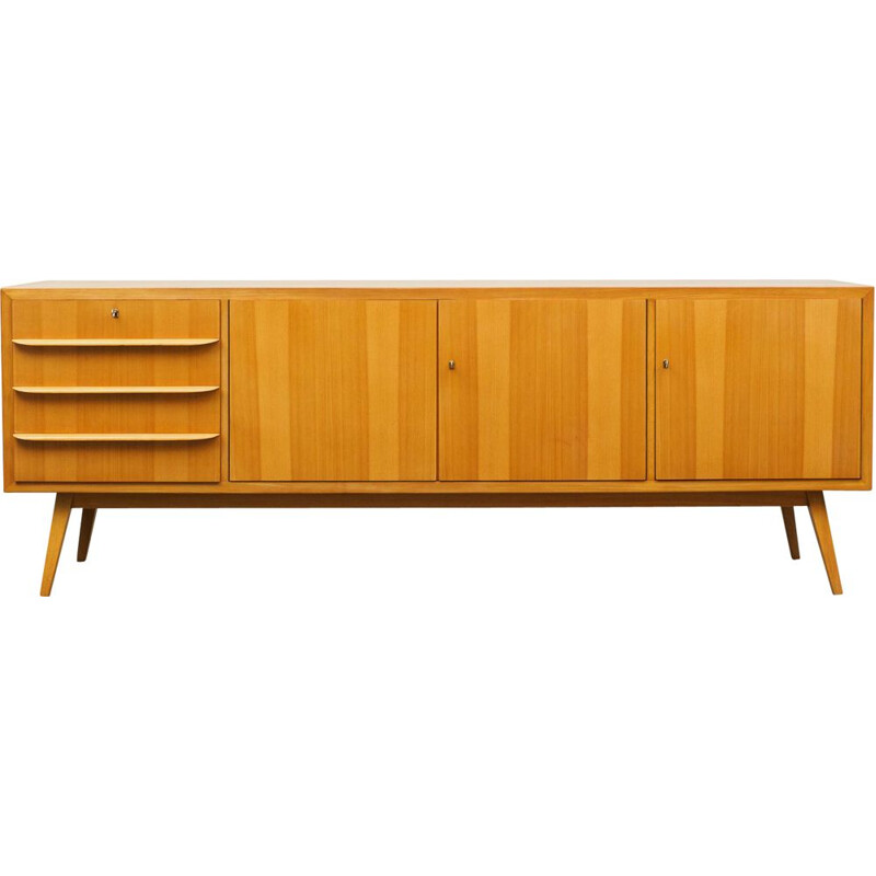 Large vintage sideboard in ashwood, 1950s