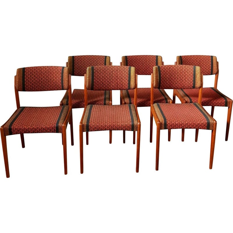 Ensemble de 6 chaises vintage de H. W. Klein pour Bramin-furniture, 1960