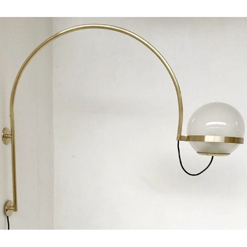 Vintage arched wall lamp, 1960
