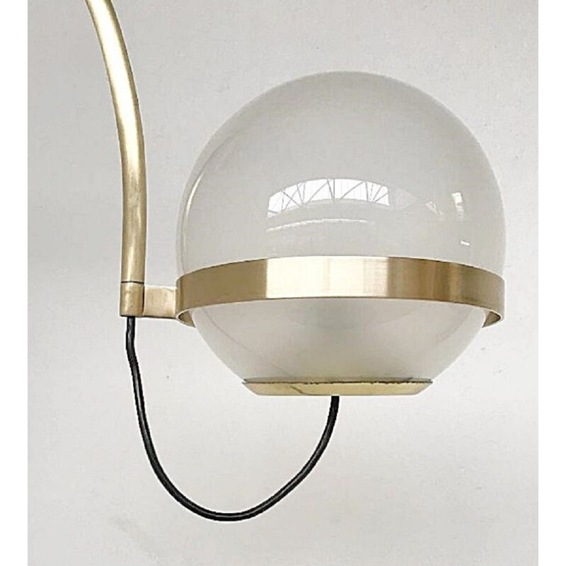 Vintage gebogen wandlamp, 1960