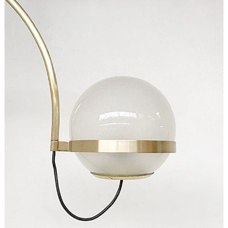 Vintage gebogen wandlamp, 1960