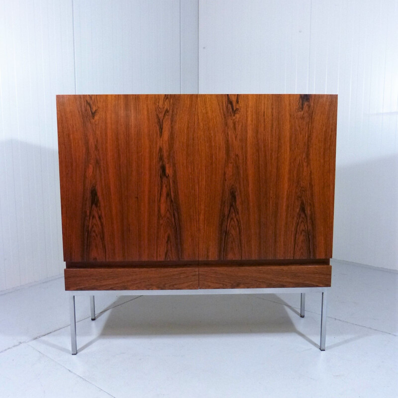 Rosewood vintage cabinet by Dieter Wäckerlin for Behr Möbler, Germany, 1950s