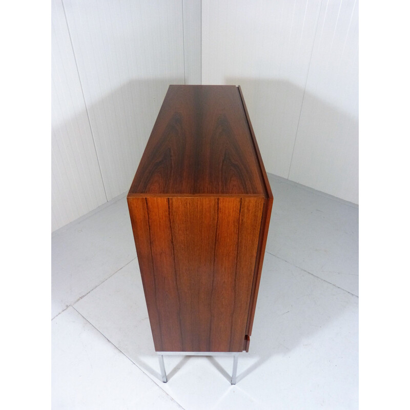 Rosewood vintage cabinet by Dieter Wäckerlin for Behr Möbler, Germany, 1950s