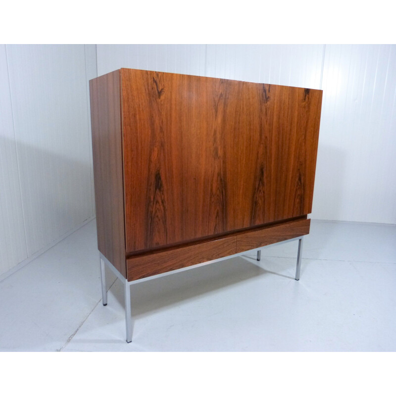 Rosewood vintage cabinet by Dieter Wäckerlin for Behr Möbler, Germany, 1950s