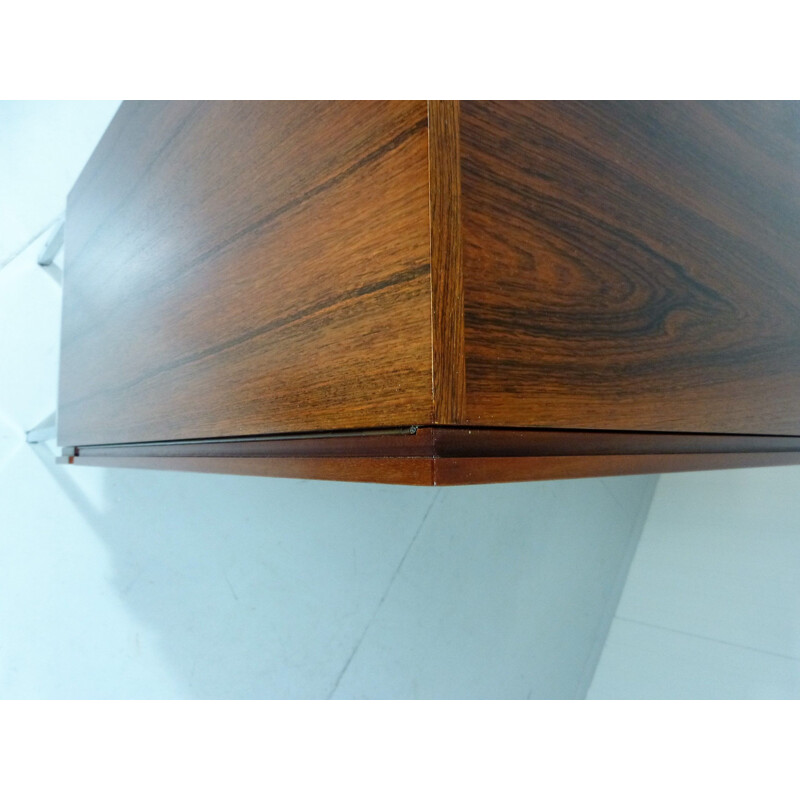 Rosewood vintage cabinet by Dieter Wäckerlin for Behr Möbler, Germany, 1950s