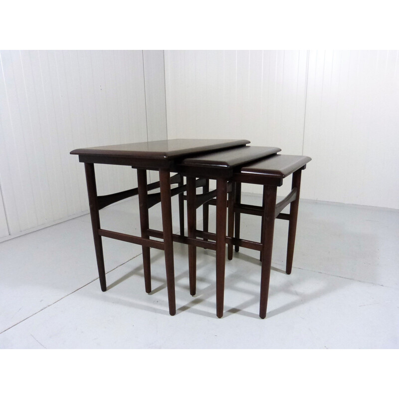 Tables gigognes vintage en palissandre par Dyrlund, Danemark, 1960