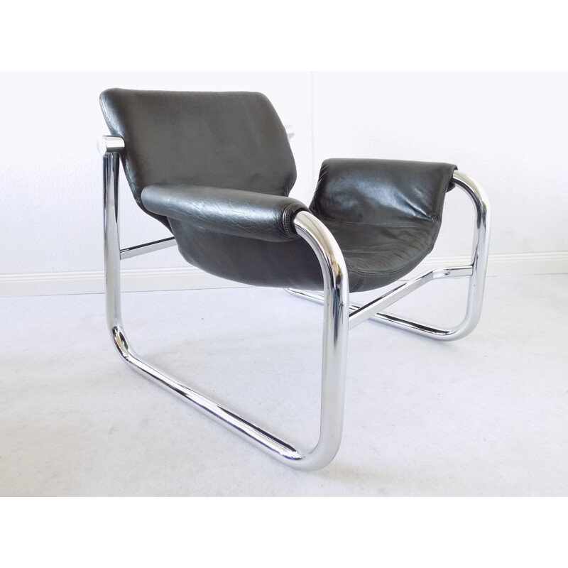 Vintage Alpha Sling lounge chair by Maurice Burke for Pozza