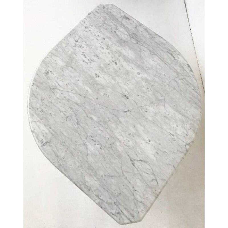 Table basse vintage en marbre gris