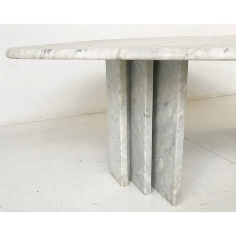 Vintage coffee table in grey marble