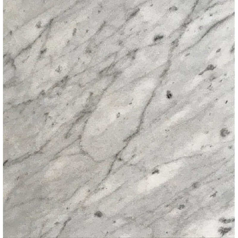Table basse vintage en marbre gris