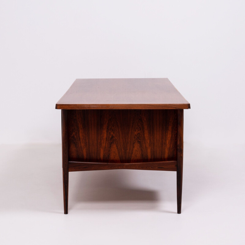 Vintage rosewood desk with storage options 1960s